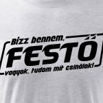 Bízz bennem, festő vagyok feliratú póló