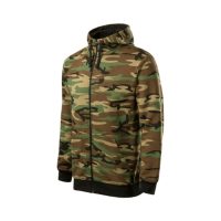 CAMO ZIPPER terepmintás pulóver